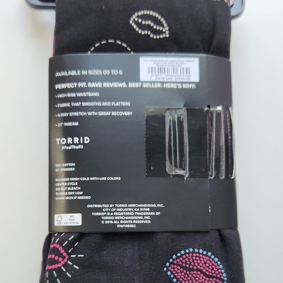 Torrid Black Full-Length Leggings - Picture 4 of 7